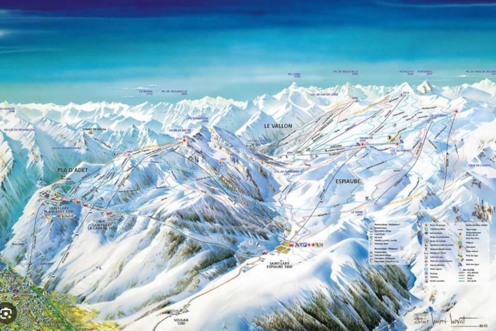 Апартаменты Vue Panoramique Sur Les Pyrenees Сен-Лари-Сулан Экстерьер фото